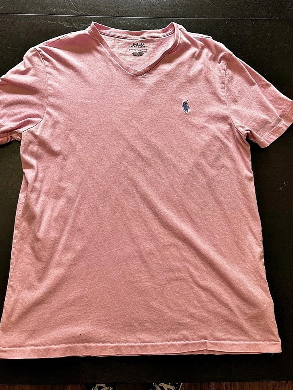 Polo Ralph Lauren Classic Fit V-Neck T-Shirt Pink Medium